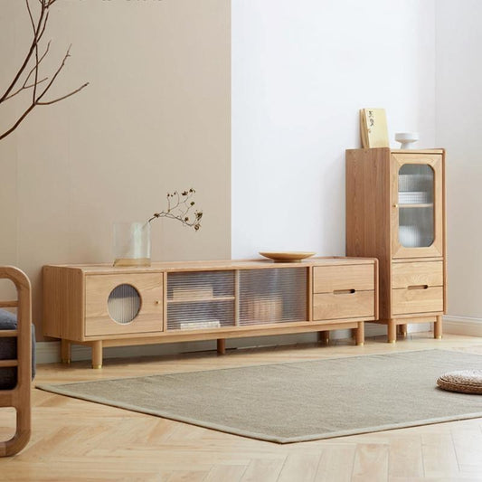 Canaz TV Stand, Ash Wood
