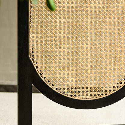 Cane Rattan Room Divider/ Screen, Oak