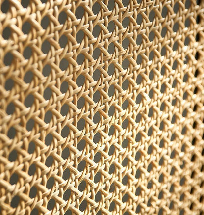 Cane Rattan Room Divider/ Screen, Oak