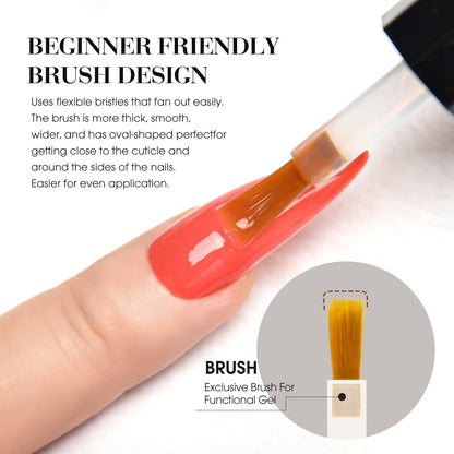 CANNI 6 Colors 9ml Hema-Free Gel Nail Polish Set | Easy DIY Home Manicure