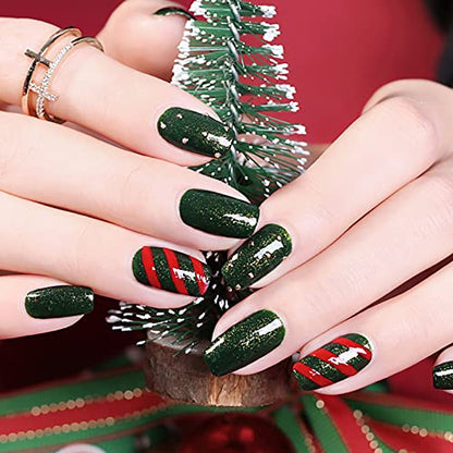 CANNI 6Pcs 9ml Gel Nail Polish Set – HEMA-Free Christmas Colors for At-Home Salon