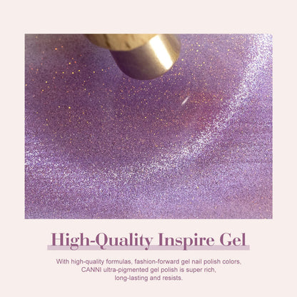 CANNI 8-Pcs Cat Eye Gel Nail Polish Set – 9ml Magnetic Shimmer Colors Kit