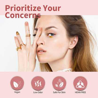 CANNI 6pcs 9ml Jelly Nude Pink Gel Nail Polish Set – HEMA-Free, Long-Lasting Gel Kit