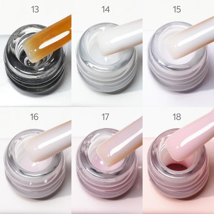 CANNI Quick Builder Nail Gel Set – 6x9ml for Nails Strengthening, Extensions & DIY Home Manicure