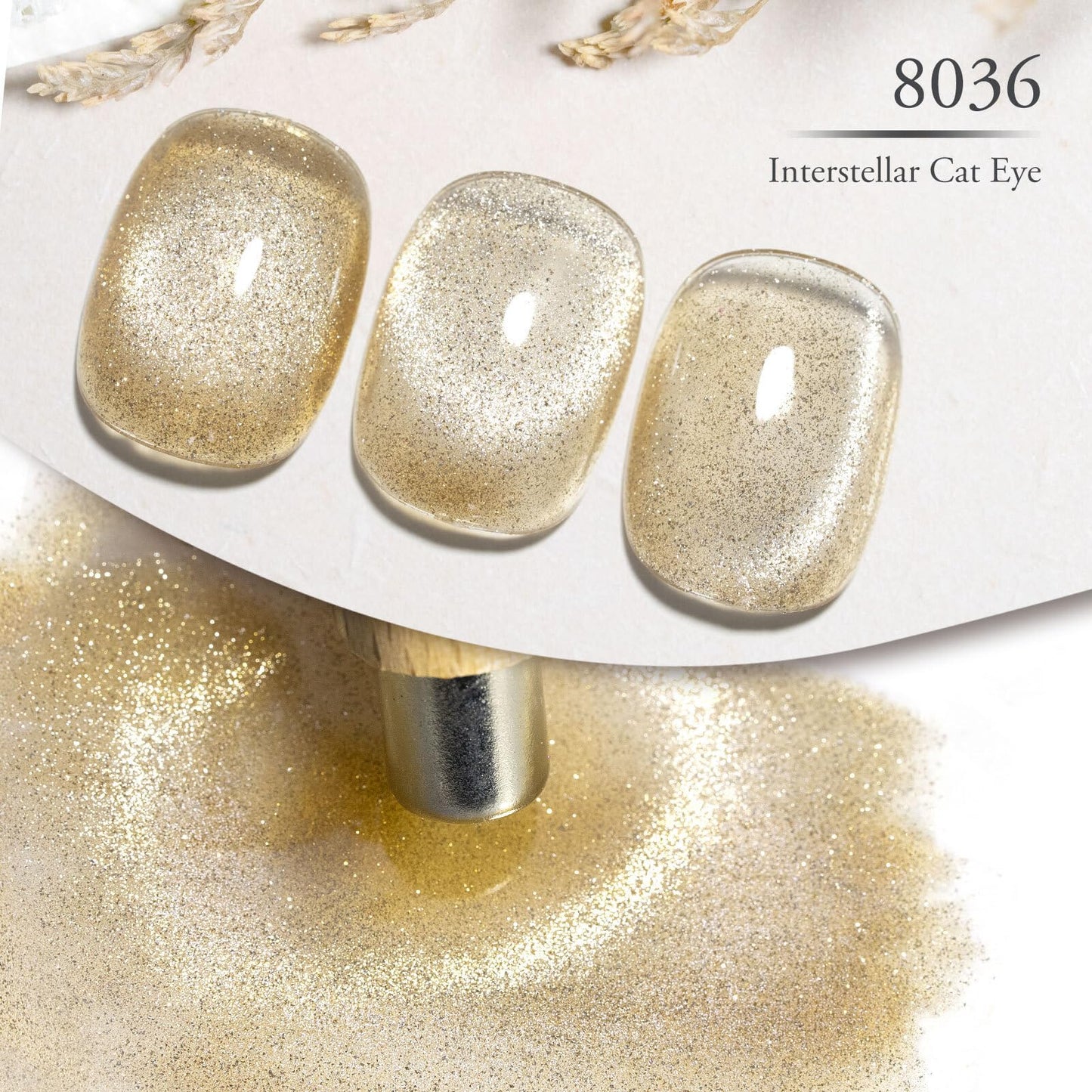 CANNI 8 Pcs 9ml Cat Eye Gel Nail Polish Set – Magnetic Shimmer Colors for DIY Salon Manicures