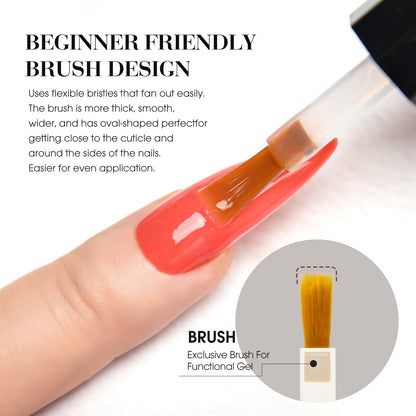 CANNI CC3 Jelly Gel Nail Polish Set - 30Pcs Hema-Free, High-Gloss, Soak Off UV