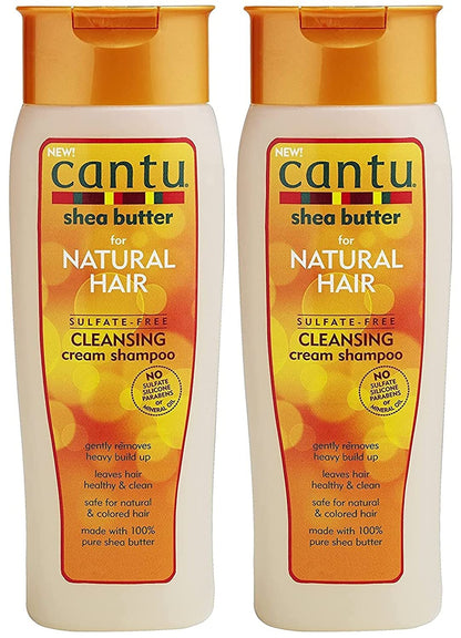 Cantu Sulfate-Free Cleansing Cream Shampoo 2-Pack – Gentle Hydration for Curls