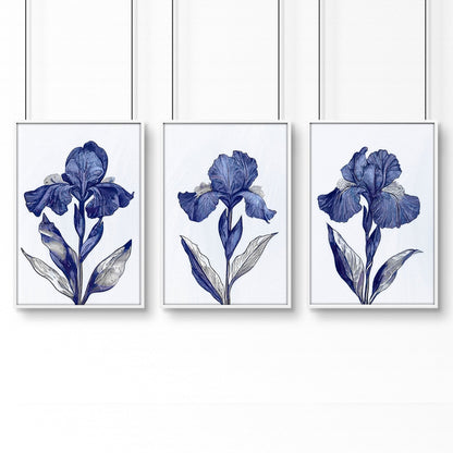 Canvas Art Wall Prints | Set of 3 Botanical Wall art Prints