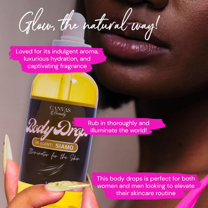 Canvas Beauty Body Drops Siamo – Hydrating Oil with Coconut, Jojoba & Vitamin E