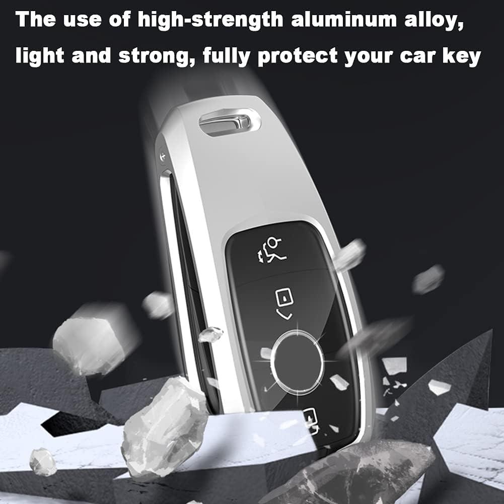 Car Key Shell for Mercedes Benz - Gradient Glass Key Cover for A/C/G/E/S Class