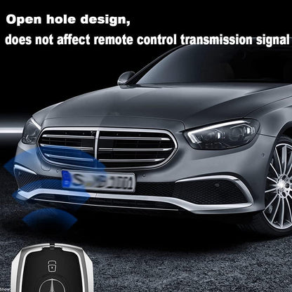Car Key Shell for Mercedes Benz - Gradient Glass Key Cover for A/C/G/E/S Class