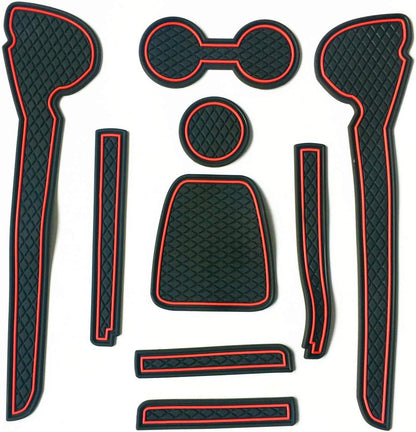 Car Non-slip Interior Door Cup Cushion Mat 9pcs for VW Polo 2011-2015