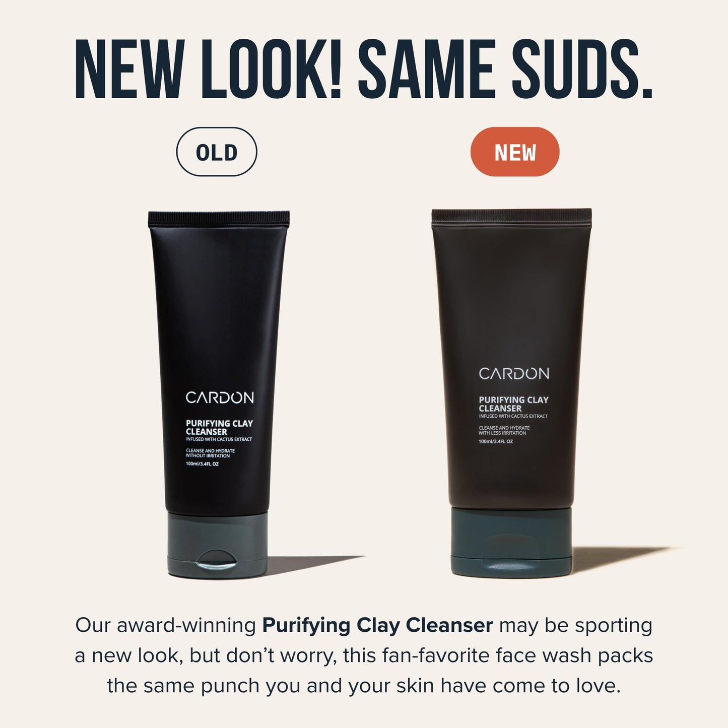 Cardon Men's Deep Pore Cleaning Clay Face Wash — 4x Better Than Charcoal