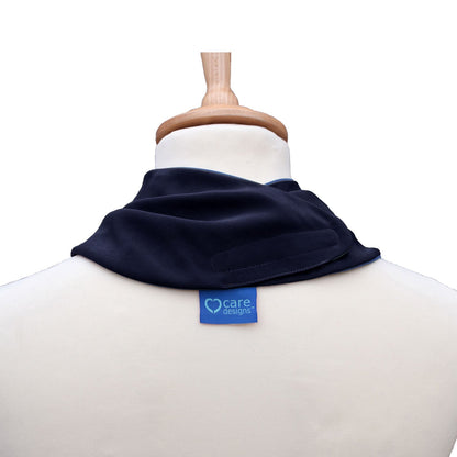 Premium Neckerchief Style Adult Dribble Bib - Waterproof & Discreet - Medium - Charcoal