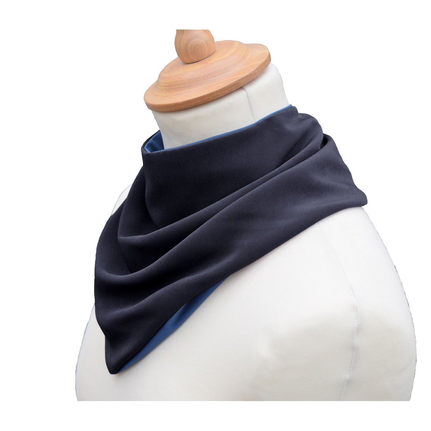 Premium Neckerchief Style Adult Dribble Bib - Waterproof & Discreet - Medium - Charcoal