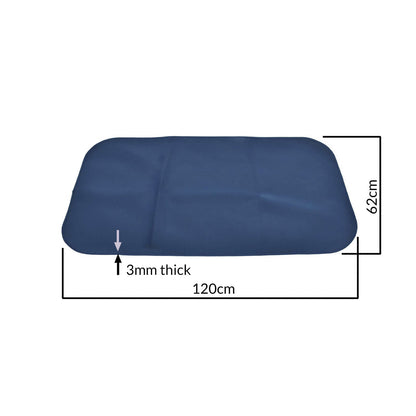 Junior Changing Mat - Steel Blue/Black