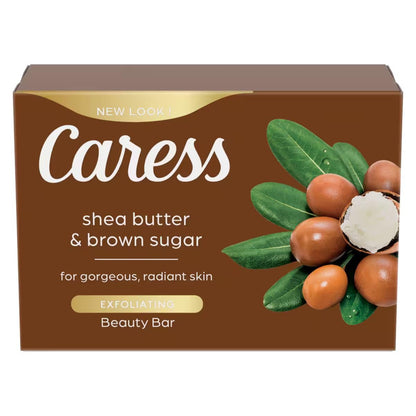 Caress Shea Butter & Brown Sugar Beauty Bar Soap — 8 Count