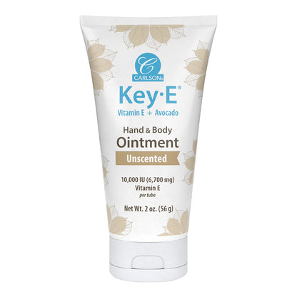 Carlson Key-E Ointment – Fragrance-Free, Petroleum-Free Moisturizer for Very Dry Skin, 2 oz
