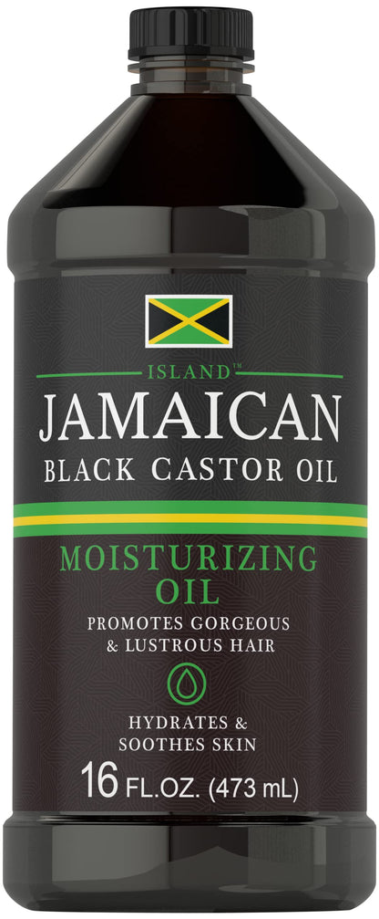 Carlyle Jamaican Black Castor Oil 16oz – Nourish Hair, Skin & Nails | All Natural, Hypoallergenic
