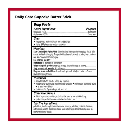Carmex Daily Care Moisturizing Lip Balm Pack SPF 15 – Strawberry & Cupcake Batter (9 Count) | Cruelty-Free Lip Care