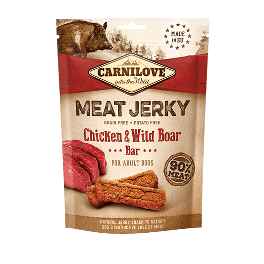 Carnilove Chicken & Wild Boar Bar Meat Jerky Dog Treat