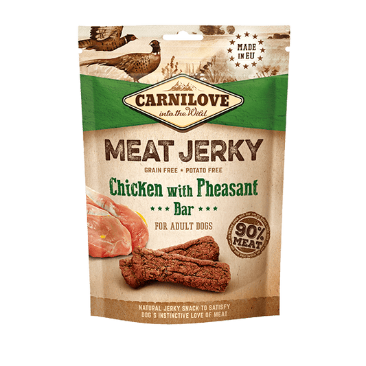 Carnilove Chicken with Pheasant Bar Meat Jerky Dog Treats