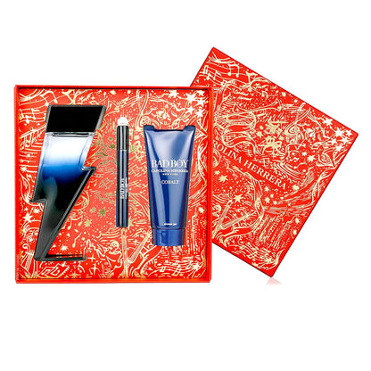 Carolina Herrera Bad Boy Cobalt 3-Piece Gift Set for Men – Limited Edition