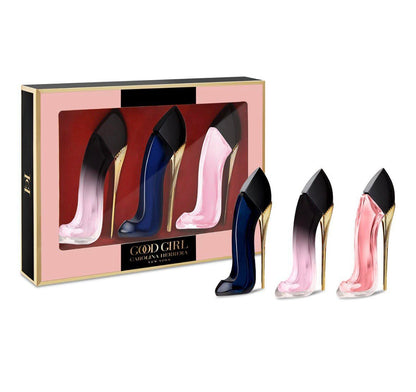 Carolina Herrera Good Girl Gift Set (3 X 0.24 Oz) – Floral Mini Fragrance Trio