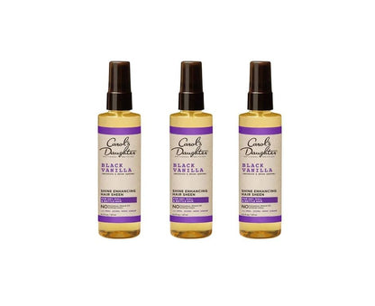 Carol's Daughter Black Vanilla Moisture & Shine Hair Sheen — Hydrating Spray for Dry Hair, 4.3 Oz (Pack of 3)