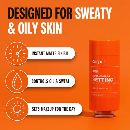 Carpe Sweat-Absorbing Mineral Powder – Translucent Matte Setting Powder