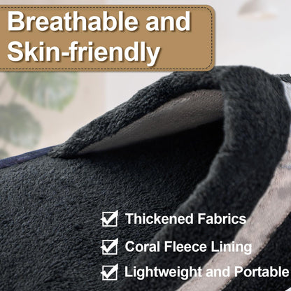 CarryEpic Disposable Slippers – 3 Pairs, Non-Slip Indoor Slippers for Guests (Beige, Brown, Dark Gray)