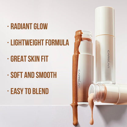 CARSLAN 3D Liquid Highlighter - Bronze Cold, Lightweight Dewy Glow