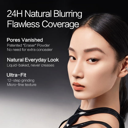 CARSLAN Black Magnet Liquid Foundation – 24H Matte Finish, Waterproof, Buildable Coverage | W01 Warm Beige | 30ml