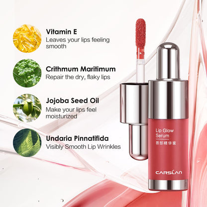CARSLAN Hydrating Lip Gloss Serum – Moisturizing, Plumping Shine in 8 Shades