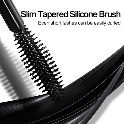 CARSLAN Light-Lengthening Mascara – Slim Silicone Brush, Smudge-Proof, Quick-Dry, Long Lasting Volume