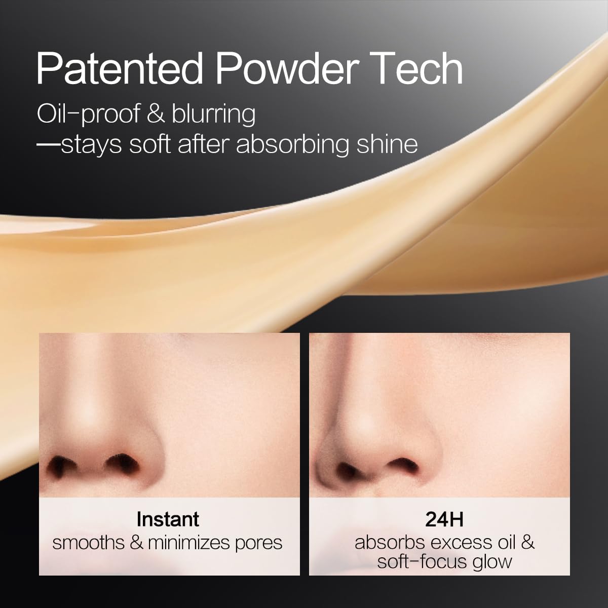 CARSLAN Black Magnet Foundation P02 Light Skin – 24H Matte, Waterproof