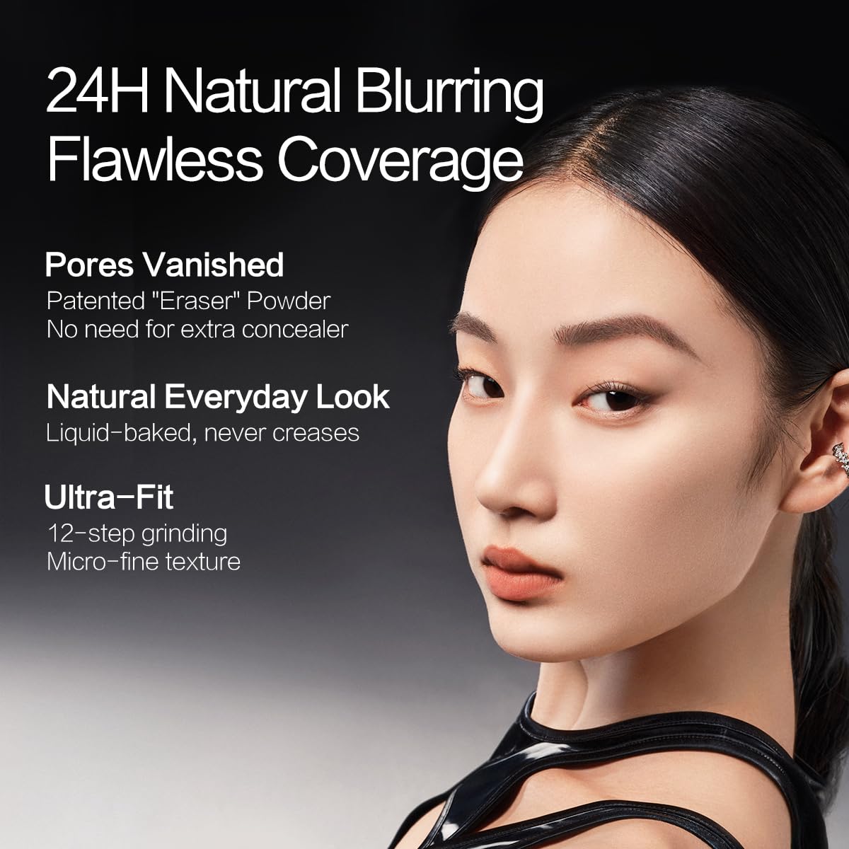 CARSLAN Black Magnet Liquid Foundation – 24H Matte, Waterproof, Buildable Coverage (30ml)