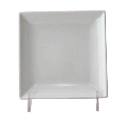 Classic White Square Melamine Plate 185mm - Pack Of 12