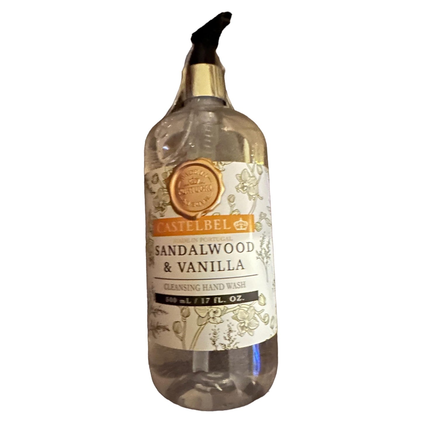 Castelbel Hand Wash Sandalwood Vanilla 17 fl oz – Luxurious Scented Hand Soap