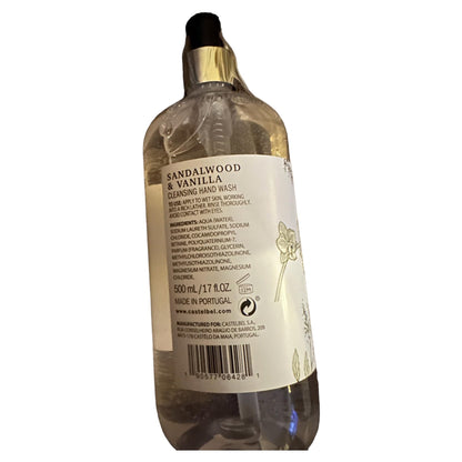 Castelbel Hand Wash Sandalwood Vanilla 17 fl oz – Luxurious Scented Hand Soap