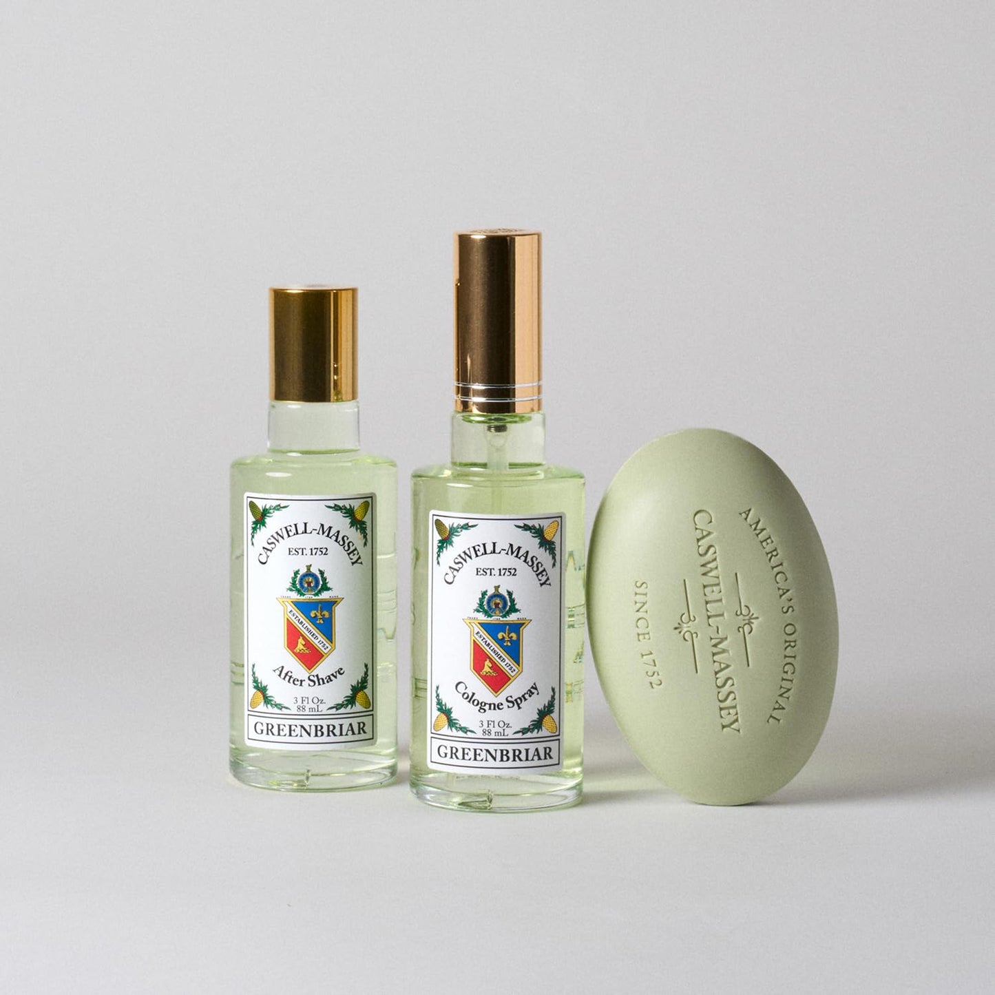Caswell-Massey Greenbriar Cologne Spray – Travel Size 0.25 oz, Citrus-Sage Vetiver