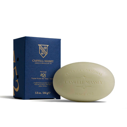 Caswell-Massey ROS Bar Soap for Men — Moisturizing, Triple-Milled, USA-Made 5.8 oz