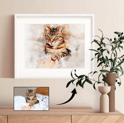 Watercolour Pet Portrait