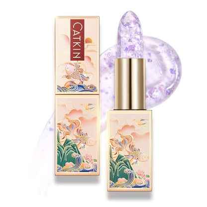 CATKIN Lip Balm Tint - Color-Changing Hydrating Lip Care with Vitamin E (Amethyst)