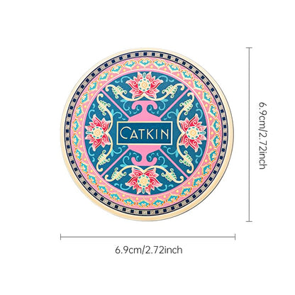 CATKIN Loose Setting Powder – Translucent Matte Finishing Powder, 3-Color Tone Balancing, Oil Control, Velour Puff (0.42oz, C04 Matte for Dry Skin)