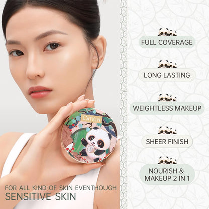 Catkin Panda Land Cushion Foundation — Hydrating, Buildable Coverage for Sensitive Skin