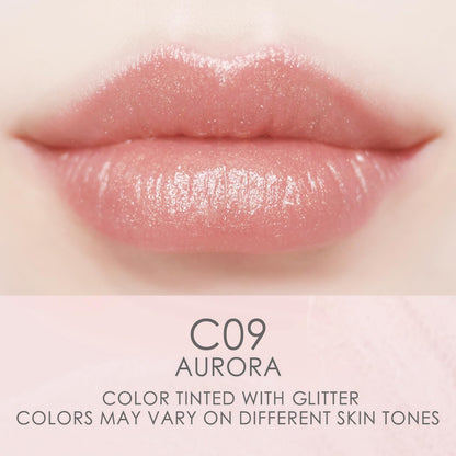 CATKIN Tinted Lip Balm Glitter Lip Stain – Ultra Hydrating Lip Care in Aurora Light Pink