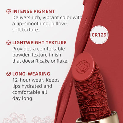 Catkin Semi-Matte Lipstick – Hydrating Color with Vitamin E & Avocado Oil