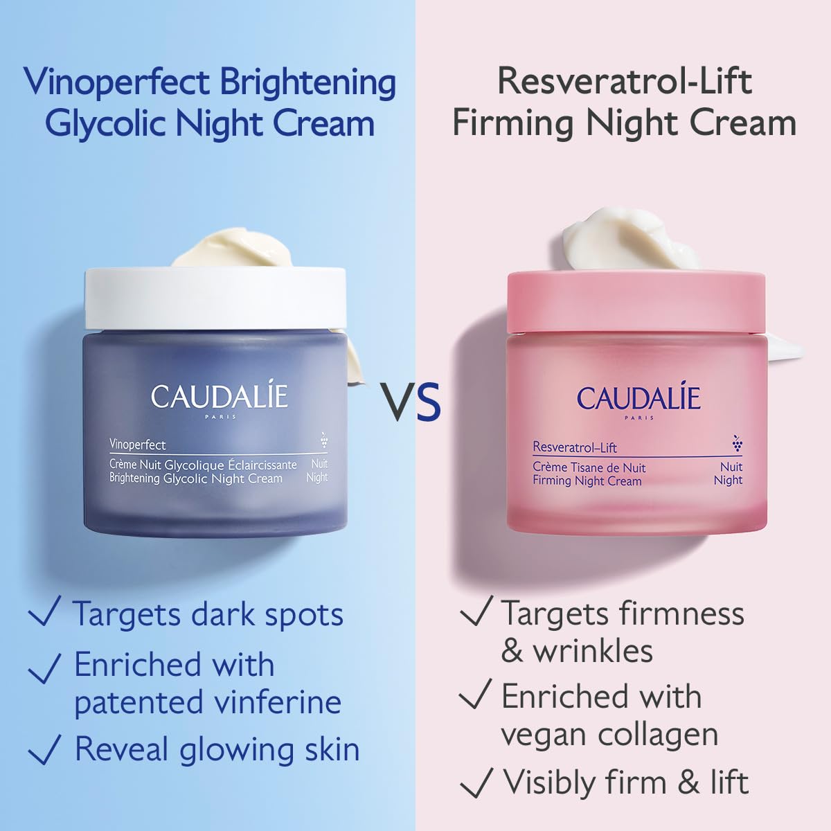 Caudalie Vinoperfect Dark Spot Brightening Glycolic Night Cream – Refill Pod (50 mL)