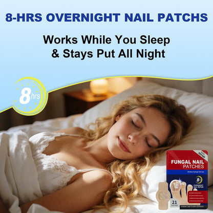 CauseYouLove Nail Patches for Toenails - 2-Pack, 8-Hour Overnight Care, 42 Count
